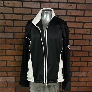 Callaway Black and White Windbreaker Jacket
